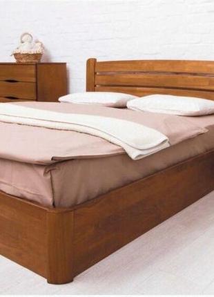 Ліжко дерев'яна софія люкс із під/рамою тм олімп