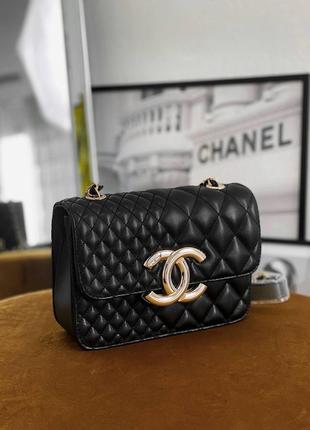 Сумка в стилі briefcase chanel чорна