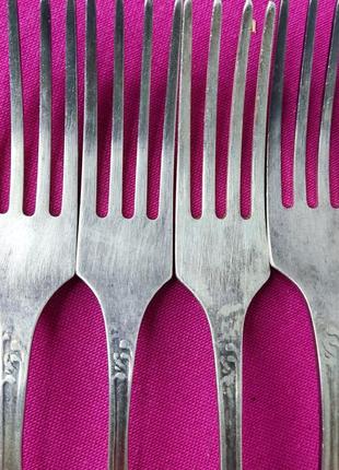 Вилки мельхіорові десертні срср мнц мельхіор набору 6 штук