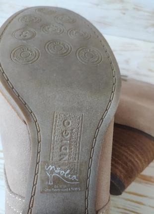 Ботинки замшевые весна осень idigo на шнуровке