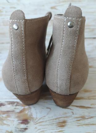 Ботинки замшевые весна осень idigo на шнуровке