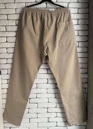 Новые бежевые брюки carhartt lawton pant xl карго широкие брюки5 фото