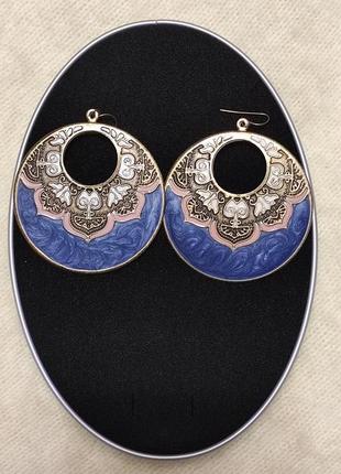 Сережки вінтажні етнічні бохо "царівна будур"