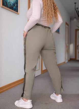 Женские кожаные брюки брюки брюки 3 цвета4 фото