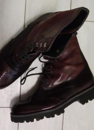 Кожаные демисезонные ботинки maripe из итальялии на узкую ногу - 40 размер