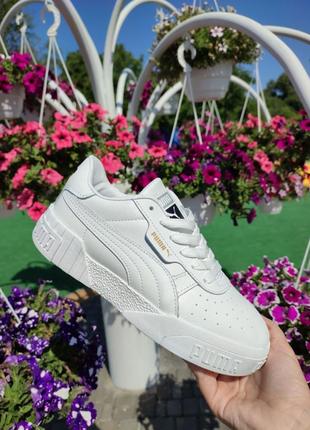 Жіночі кросівки puma cali all white3 фото