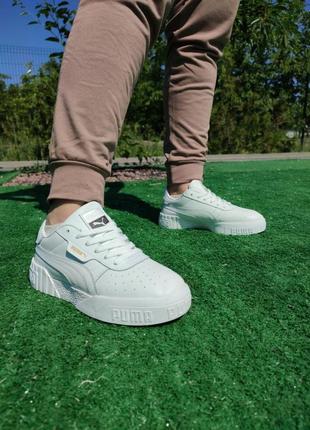 Жіночі кросівки puma cali all white7 фото