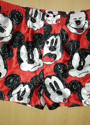Шорты пижамные микимаусы красно-черные