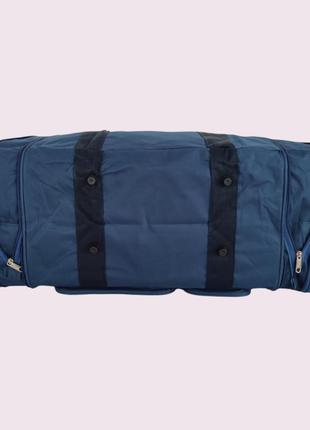 Большая дорожная сумка "leadhake" цвет синий размер 82х38х31 см. 97 литров5 фото