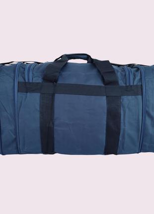 Большая дорожная сумка "leadhake" цвет синий размер 82х38х31 см. 97 литров4 фото