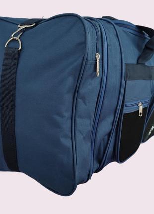 Большая дорожная сумка "leadhake" цвет синий размер 82х38х31 см. 97 литров2 фото
