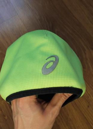 Asics running beanie  шапка двухсторонняя спортивная флис1 фото
