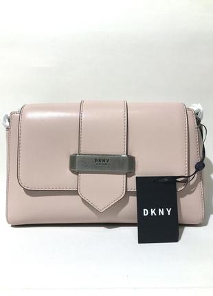 Сумка кожаная dkny val flap shoulder bag r013kh33 оригинал1 фото