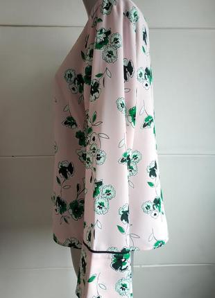 Нарядная блуза marks&spencer с принтом красивых цветов2 фото