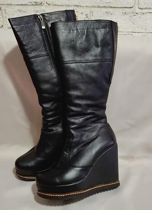 Шкіряні чоботи italia design