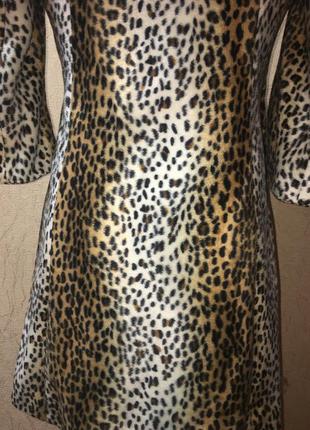 Пальто в леопардовой расцветке5 фото