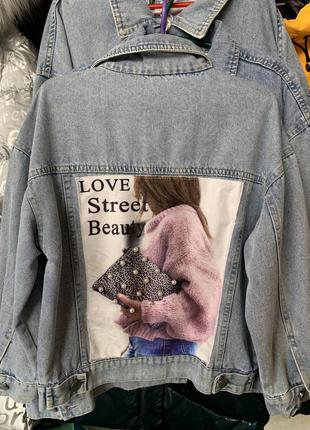 Стильные джинсовые пиджаки на девочку. весна/осень 20232 фото