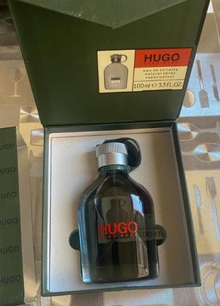 Туалетна вода для чоловіків hugo boss hugo green 100 мл, бос х'юго грін у подарунковій коробці