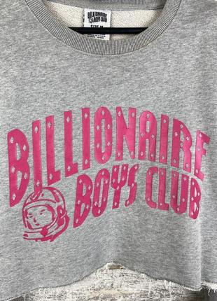 Женский кроп топ billionaire boys club свитшот обрезанный худи толстовка6 фото