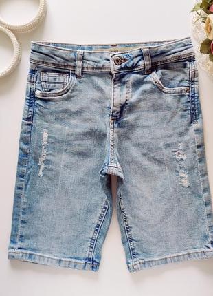 Блакитні джинсові шорти  артикул: 14562