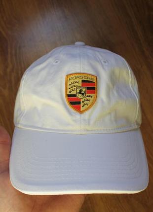 Бейсболка porsche crest cap white