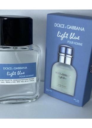 Мини-тестер duty free 60 ml dolce &amp; gabbana light blue pour homme, дольче габбана лайт блю пор хом1 фото