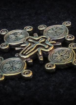 Мосяжний гуцульський хрест ручної роботи