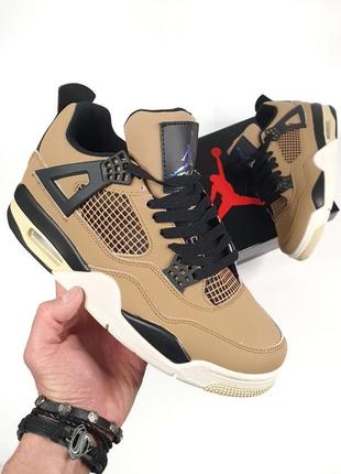 Кросівки чоловічі nike air jordan 4 fossil