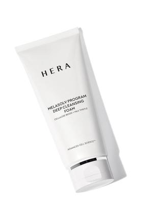 Очищаюча освітлююча пінка hera melasolv program deep cleansing foam 50g