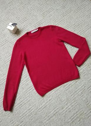 Актуальный джемпер кофта пуловер 100% нтуральный кашемир размер s, кашемировый джемпер малиновой фуксия, джемпер из натурального 100% кашемира4 фото