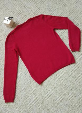 Актуальный джемпер кофта пуловер 100% нтуральный кашемир размер s, кашемировый джемпер малиновой фуксия, джемпер из натурального 100% кашемира5 фото