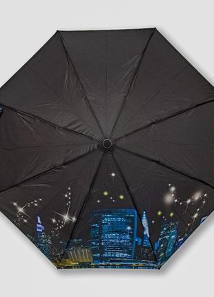Жіноча парасолька напівавтомат 8 карбонових спиць від фірми "sl"3 фото