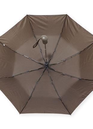 Коричневый зонтик полуавтомат от фирмы "sl"4 фото