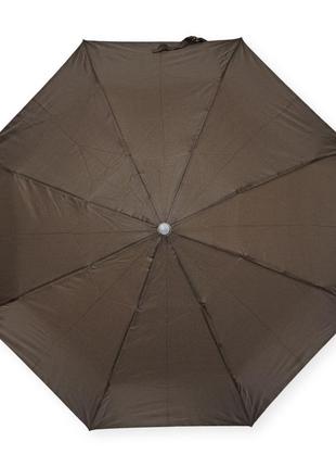 Коричнева парасолька напівавтомат від фірми "sl"3 фото