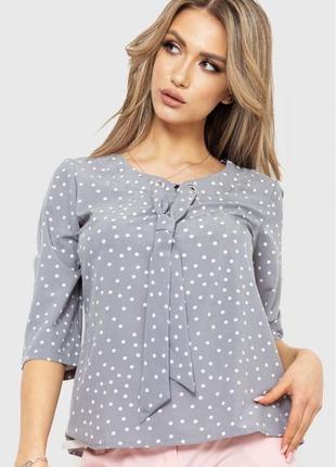 Женская блузка в горошек