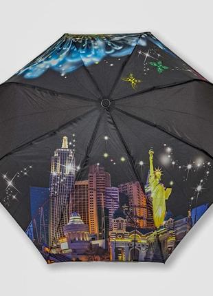 Жіноча парасолька напівавтомат 8 карбонових спиць від фірми "sl"2 фото