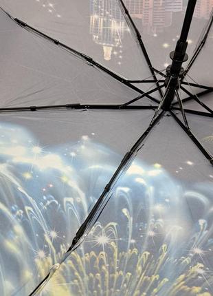 Жіноча парасолька напівавтомат 8 карбонових спиць від фірми "sl"5 фото