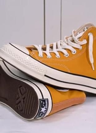 Кеди converse chuck 70 high top sunflower5 фото