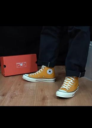 Кеди converse chuck 70 high top sunflower