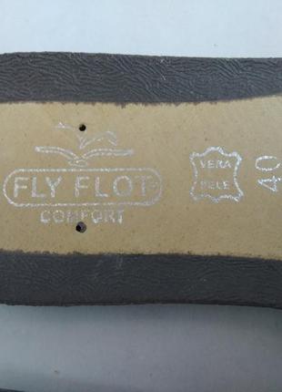 Шкіряні туфлі мокасини fly flot 40р (італія)9 фото