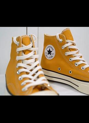 Кеди converse chuck 70 high top sunflower4 фото