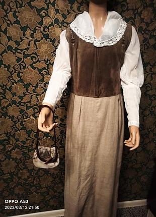 Сарафан австрия лен винтаж