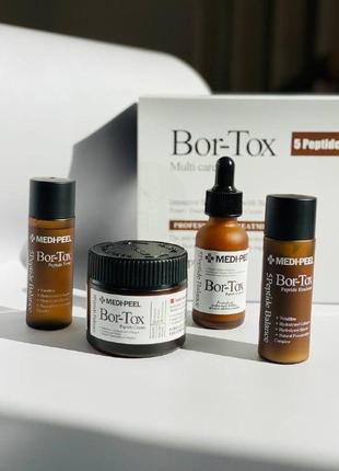 Антивозрастной набор для лица с пептидами medi-peel bor-tox multi care kit1 фото