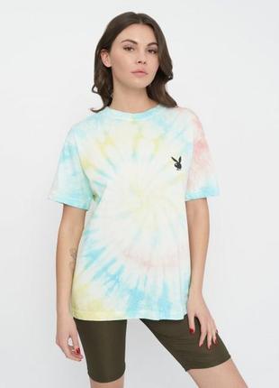 Футболка playboy с эффектом tie dye плюс стаканчик playboy4 фото