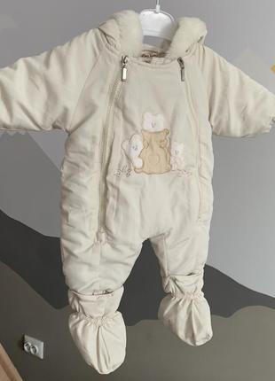 Комбинезон демисезонный итальялия!! 0-3 мес