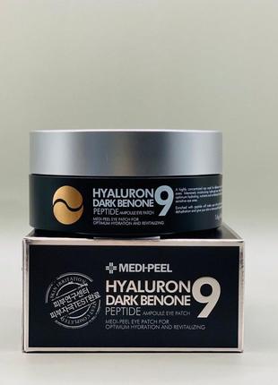 Патчи под глаза hyaluron dark benone peptide 9 ampoule eye patch medi-peel 60ea1 фото