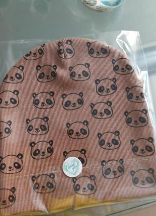 Шапка с пандами🐼
