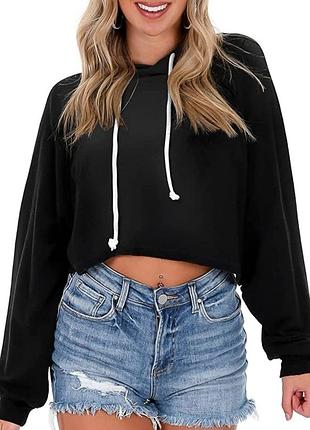 Укороченное зуди с печатным принтом на рукавах