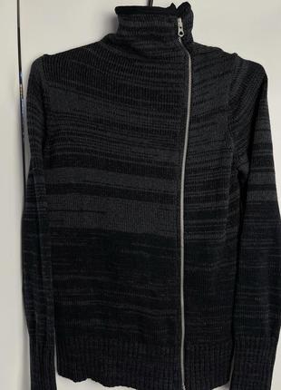 Кофта светр armani exchange чорно-сірий оригінал армані2 фото
