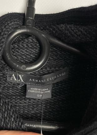 Кофта светр armani exchange чорно-сірий оригінал армані8 фото